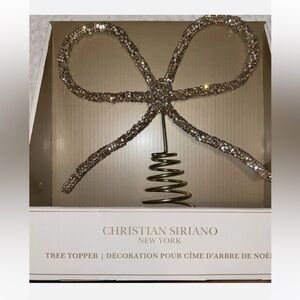 Christian Siriano gold bow tree topper viral